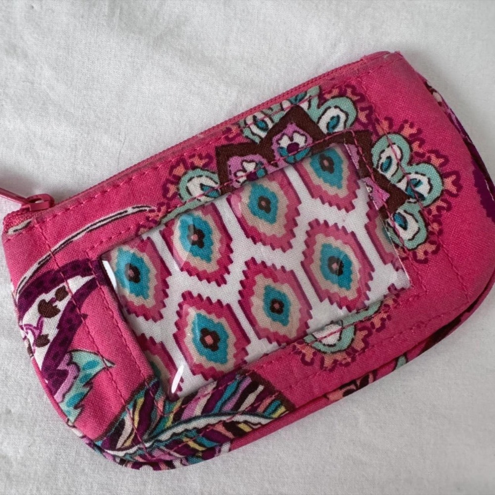 Vera Bradley Call Me Coral ID Keychain - Picture 4 of 7